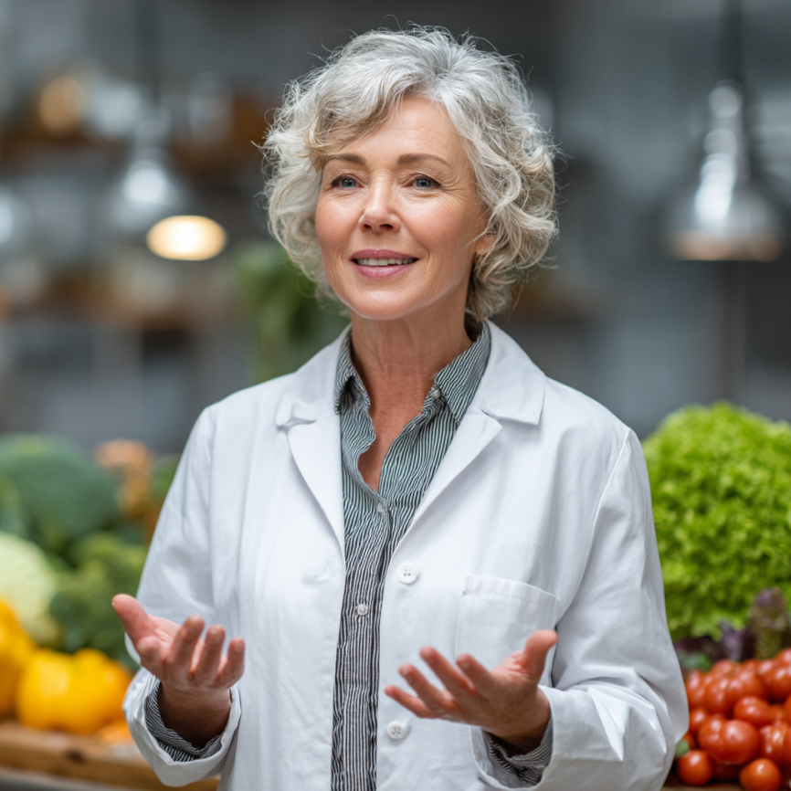 Активна пара похилого віку з здоровими продуктами